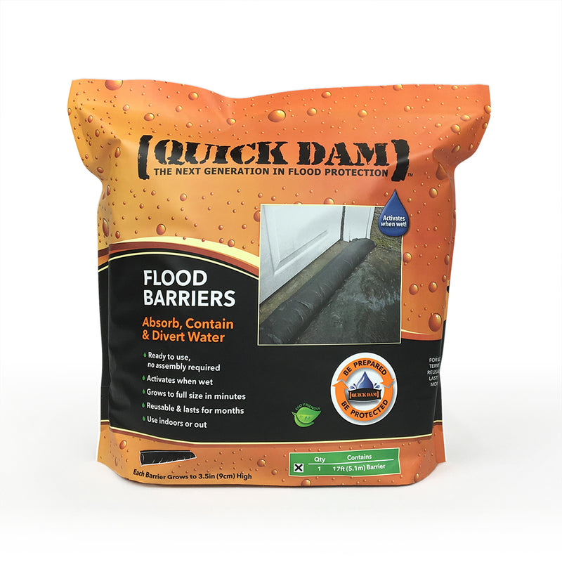 Quick Dam Flood Barrier 17ft 1 Pack Package