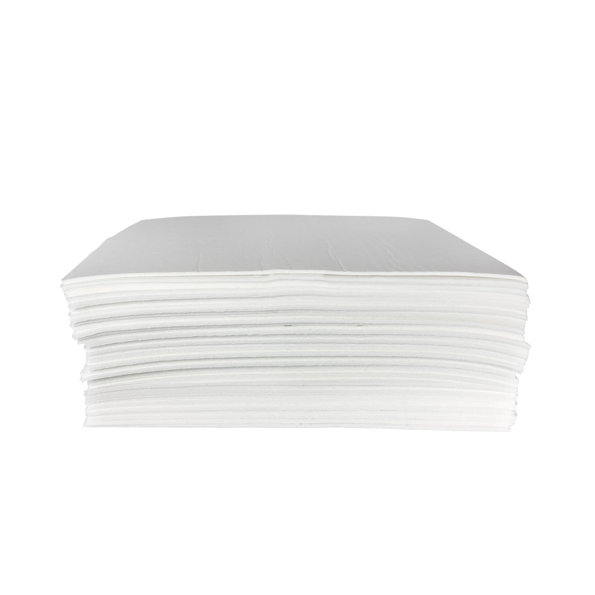 Fifty Mighty Mat absorbent mats on a white background