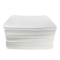 Two hundred Mighty Mat absorbent mats on a white background