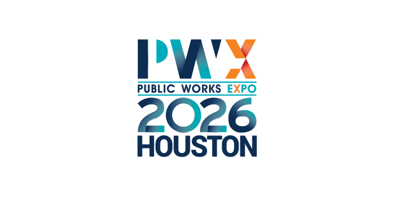 Logo for Public Works Expo 2026 in Houston on a white background