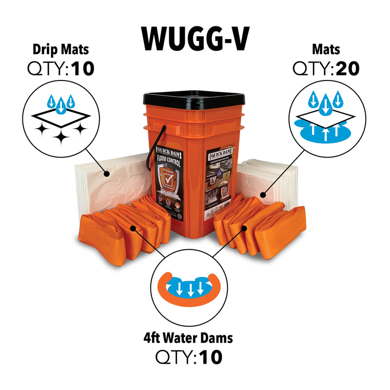Quick Dam WUGG4-25 4ft Water Dams Orange 25 Piece : : Tools & Home  Improvement
